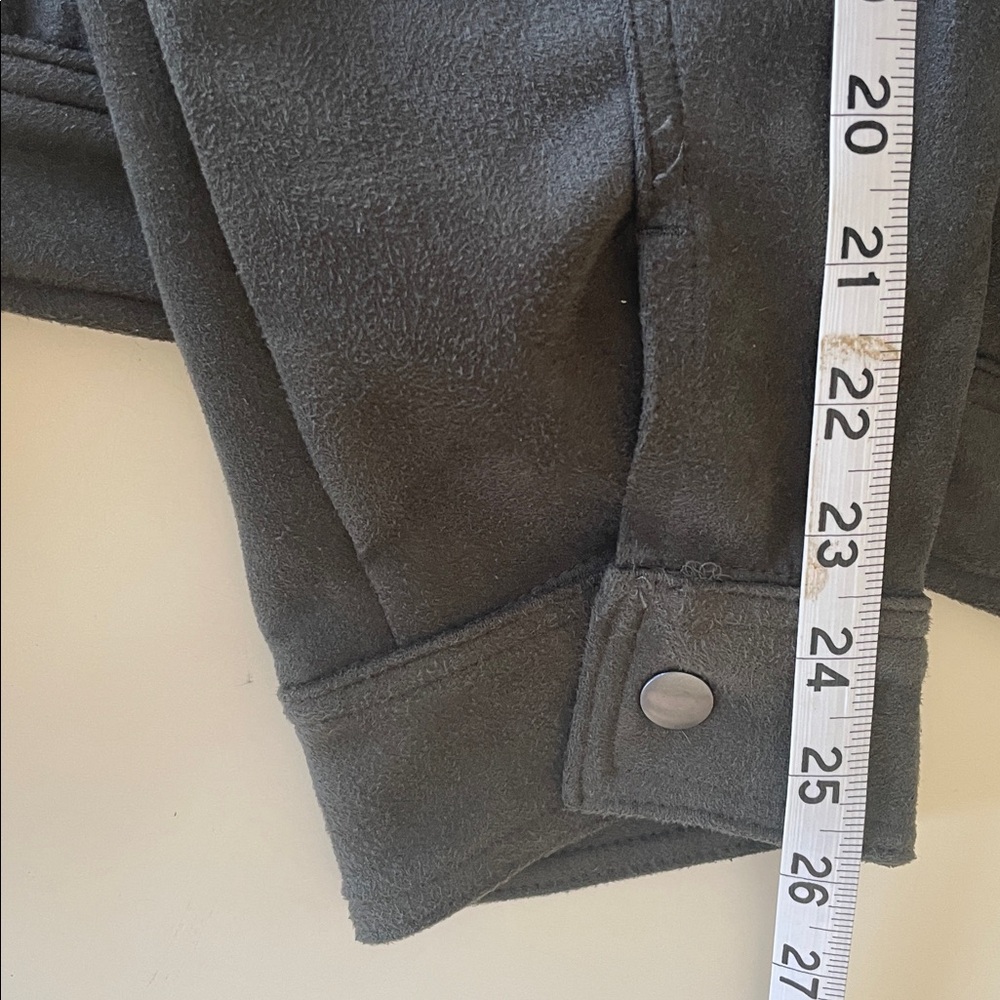 Goodfellow & Co Olive Green Men’s Faux Suede Bomber Jacket Size XL - Picture 7 of 7